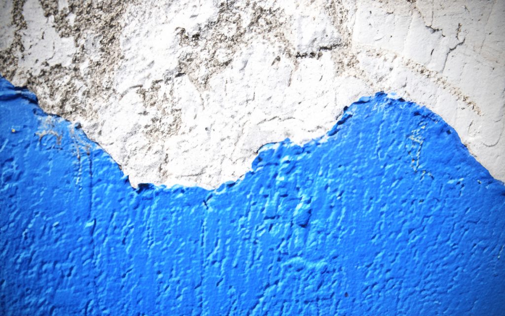 Hermanus coastal home exterior showing weathered paint from salt air, wind and coastal weather