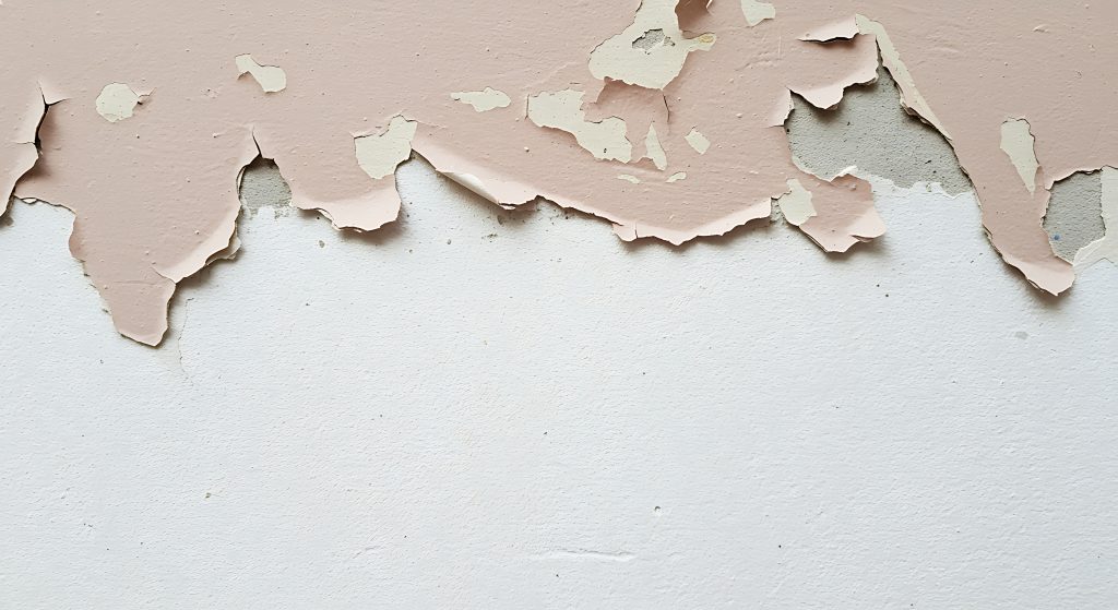 Peeling exterior paint on a Somerset West home caused by damp, UV and poor surface preparation