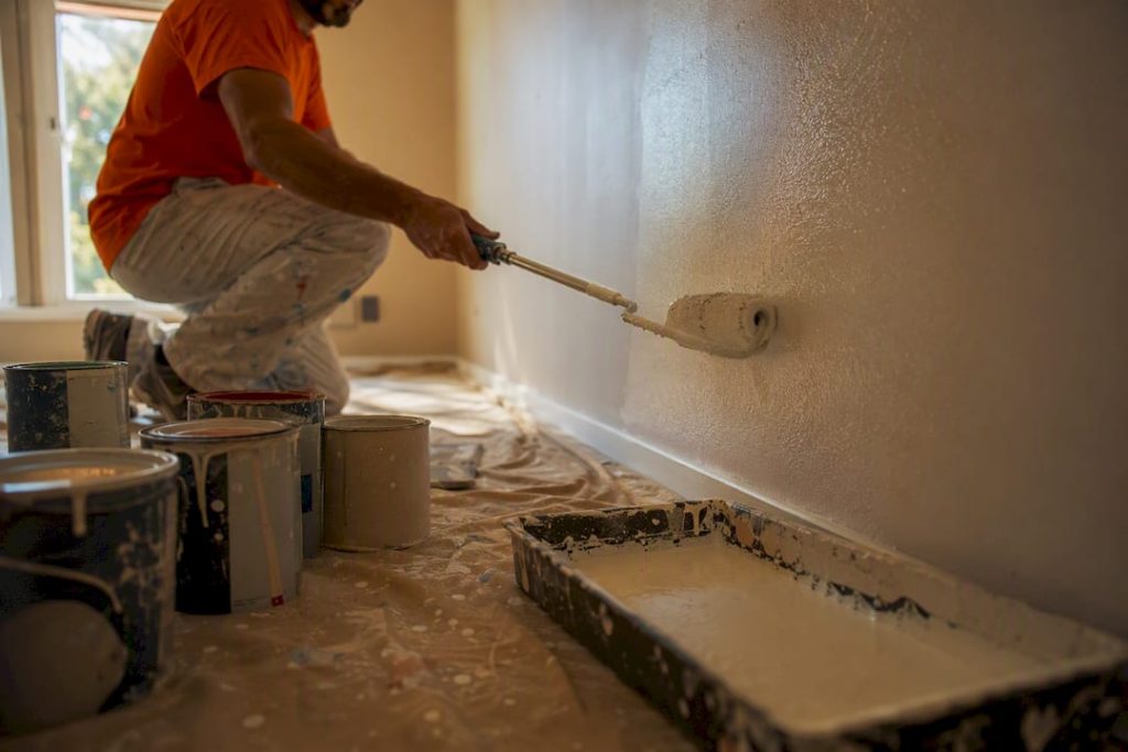 Painter loading roller with premium paint