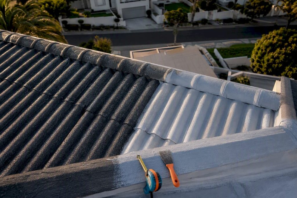 Cape roof surfaces prepared for painting