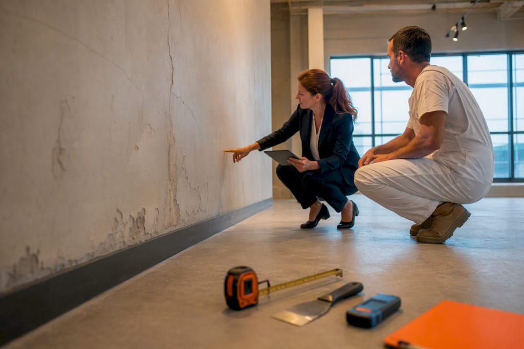 Property inspection before a painting quote
